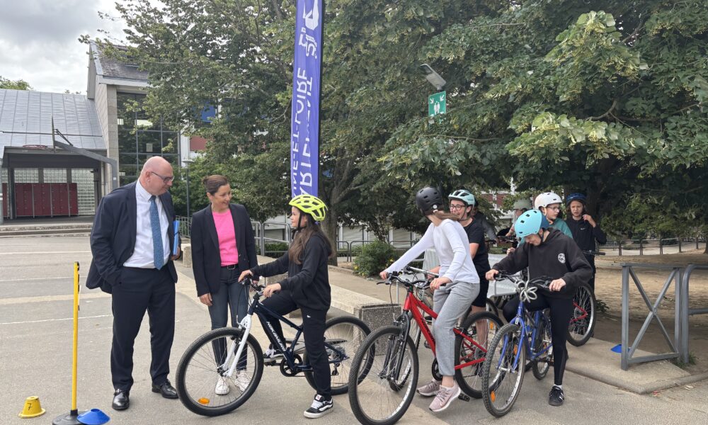 A Montreuil-Juigné, les cyclistes de demain formés au collège Jean Zay