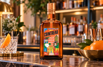 Crédit Angers Info / Illustration : Cointreau dévoile une édition limitée à 5 122 bouteilles, avec une étiquette consacrée à Angers. Elle sera vendue exclusivement au Carré Cointreau.
