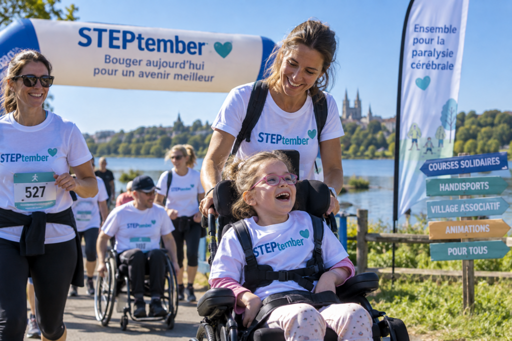 STEPtember à Angers : une course solidaire au Lac de Maine pour la recherche sur la paralysie cérébrale