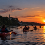 Sur la Loire, ils prennent leur kayak à la tombée de la nuit : une sortie pas comme les autres en Maine-et-Loire À Champtoceaux, une sortie en kayak permet de découvrir la Loire à la tombée de la nuit. Une balade insolite proposée chaque lundi jusqu’au 26 octobre.