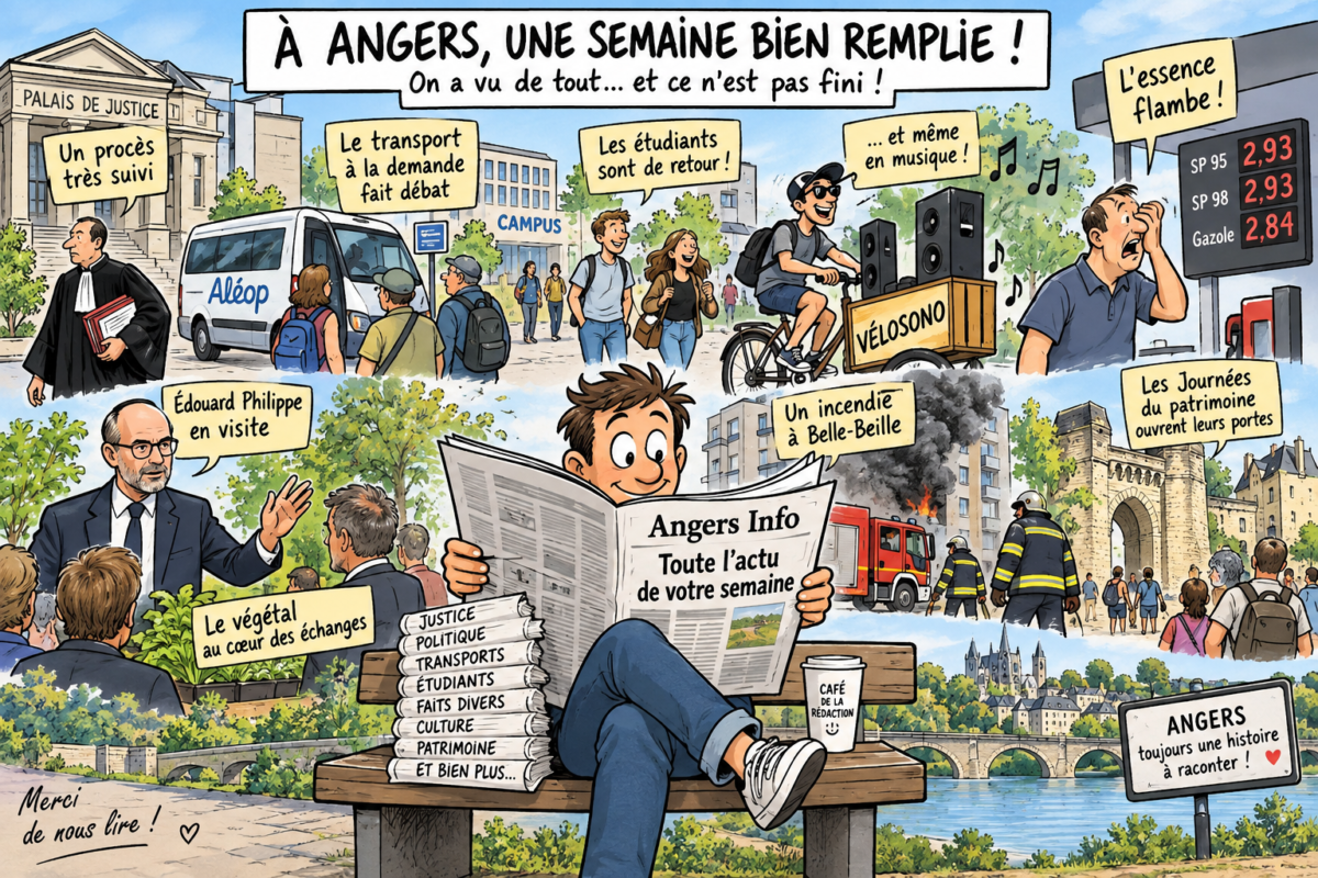 Procès, Édouard Philippe, transports, étudiants, essence, incendie, culture et Journées du patrimoine : retour sur l’actualité de la semaine à Angers et dans le Maine-et-Loire.