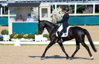 Crédit Angers Info / Lara de Liedekerke-Meier en tête provisoire du dressage des 7 ans
