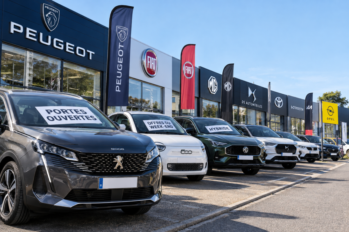 Fiat à partir de 13 900 €, Peugeot 5008 hybride à 315 €/mois, offres MG, Kia et Toyota : les bons plans auto à examiner ce dimanche autour d’Angers.