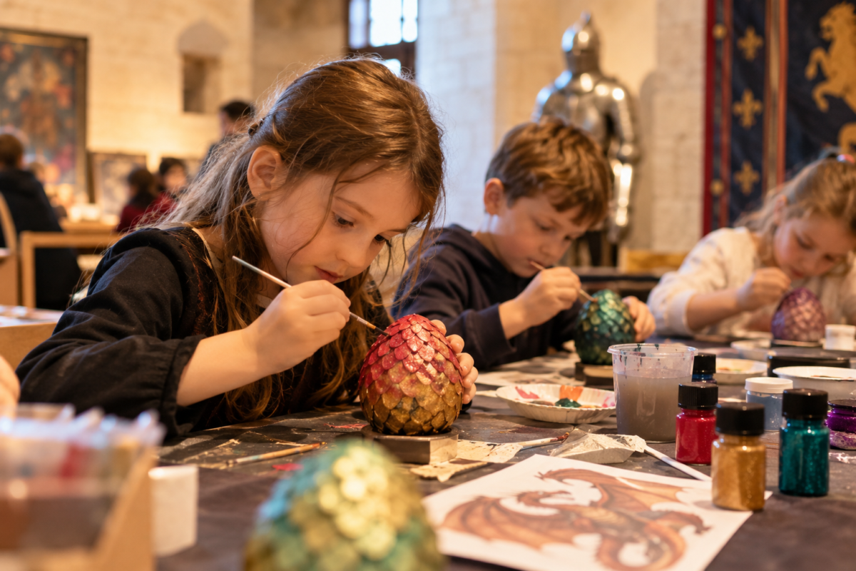 Crédit Angers Info - Ateliers créatifs, enquêtes, gravure sur pierre et animations culturelles : découvrez des idées d’activités pour les enfants pendant les vacances en Maine-et-Loire.