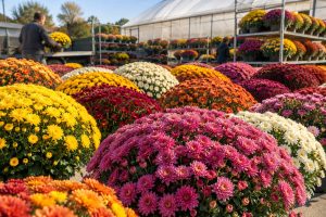 Crédit Angers Info - À l’approche de la Toussaint, le chrysanthème reste incontournable. Chiffres de production, poids de l’horticulture en Maine-et-Loire et évolution des achats.