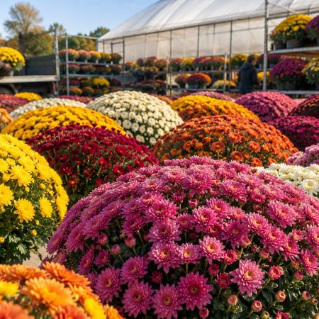 Crédit Angers Info - À l’approche de la Toussaint, le chrysanthème reste incontournable. Chiffres de production, poids de l’horticulture en Maine-et-Loire et évolution des achats.