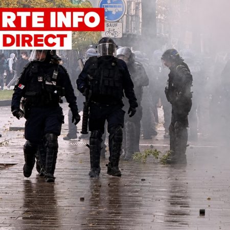 Crédit Angers Info - Plusieurs milliers de personnes manifestent à Angers contre la vie chère et le manque de moyens dans l’éducation. Des tirs de gaz lacrymogène ont marqué l’après-midi.